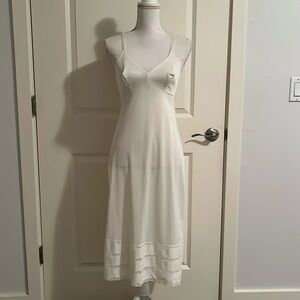 Gossard Artemis Vintage White Long Chemise/Nightgown with Pointed Bust Seams